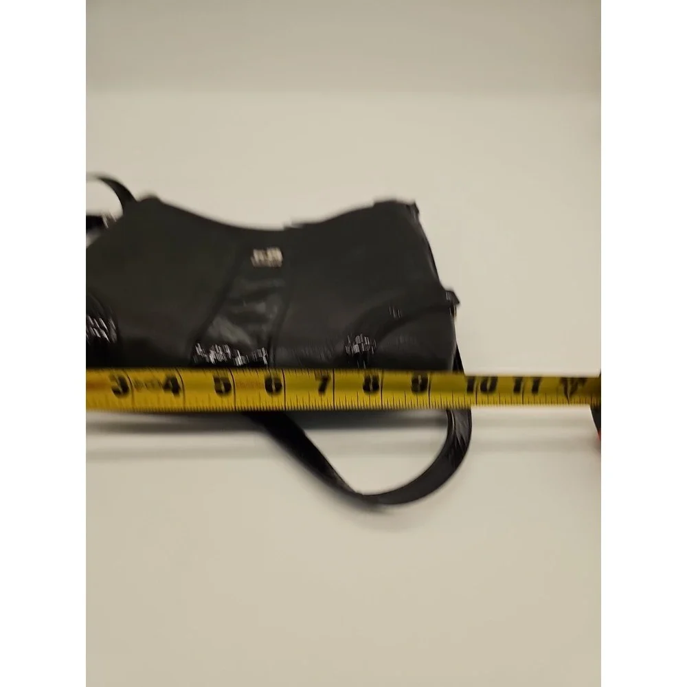 COACH 46913 CHELSEA LEATHER MINI SHOULDER BAG BLACK